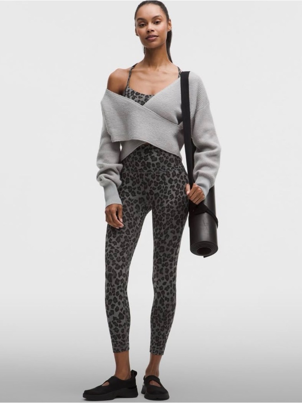ALLFEN Leopard Print Activewear Set | 2-Piece Leggings & Sports Bra | Size S🖤
